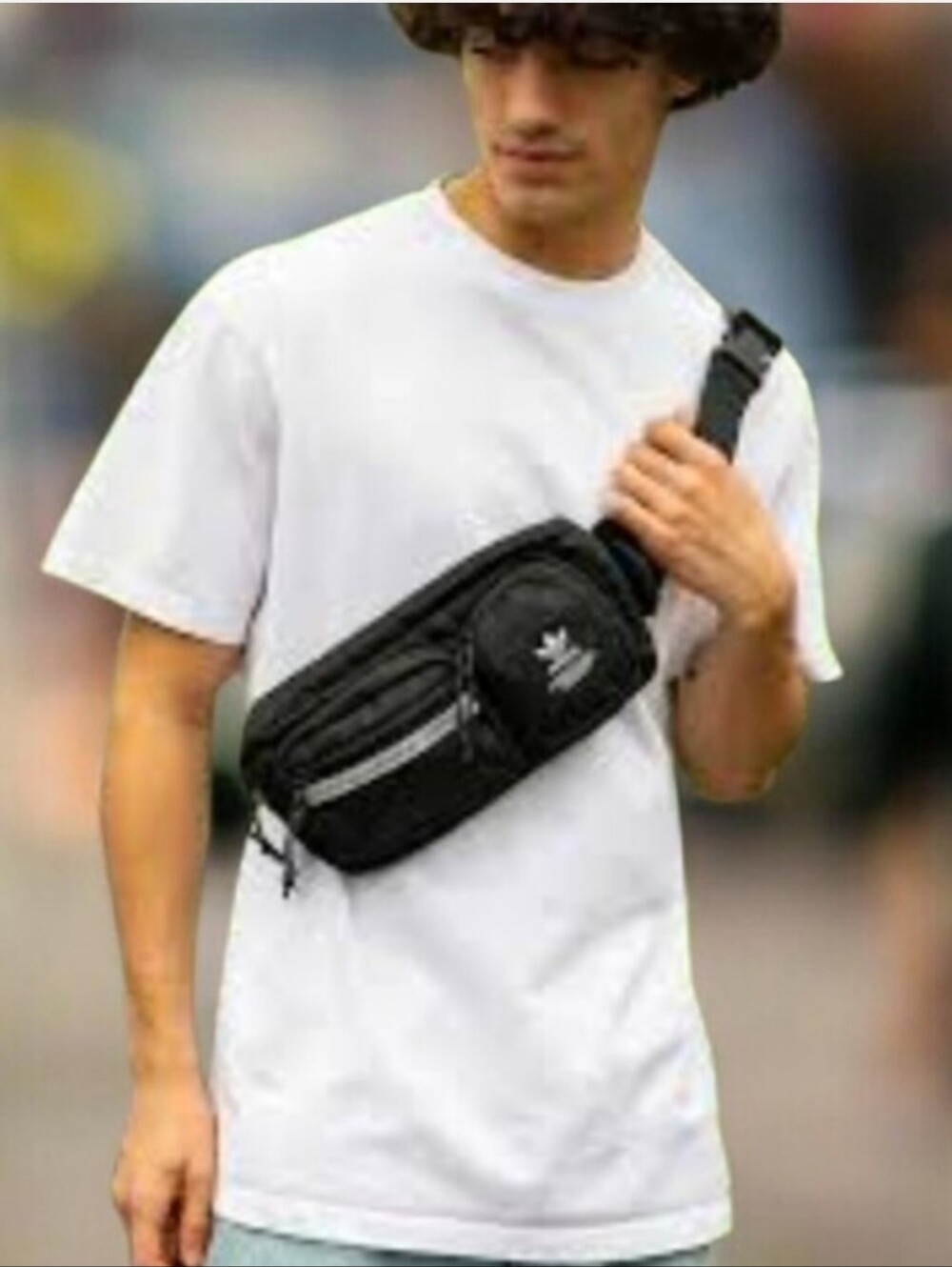 Adidas Black Crossbody Waist Bag - Compact Everyday Carry